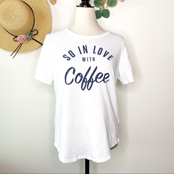 Old Navy Tops - Old Navy So In Love With Coffee T Shirt